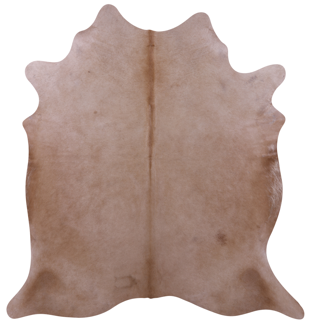 Beige Natural Cowhide Rug - X-Large 7' 0"H x 6' 6"W