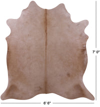 Thumbnail for Beige Natural Cowhide Rug - X-Large 7' 0