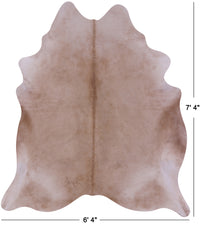 Thumbnail for Beige Natural Cowhide Rug - X-Large 7' 4