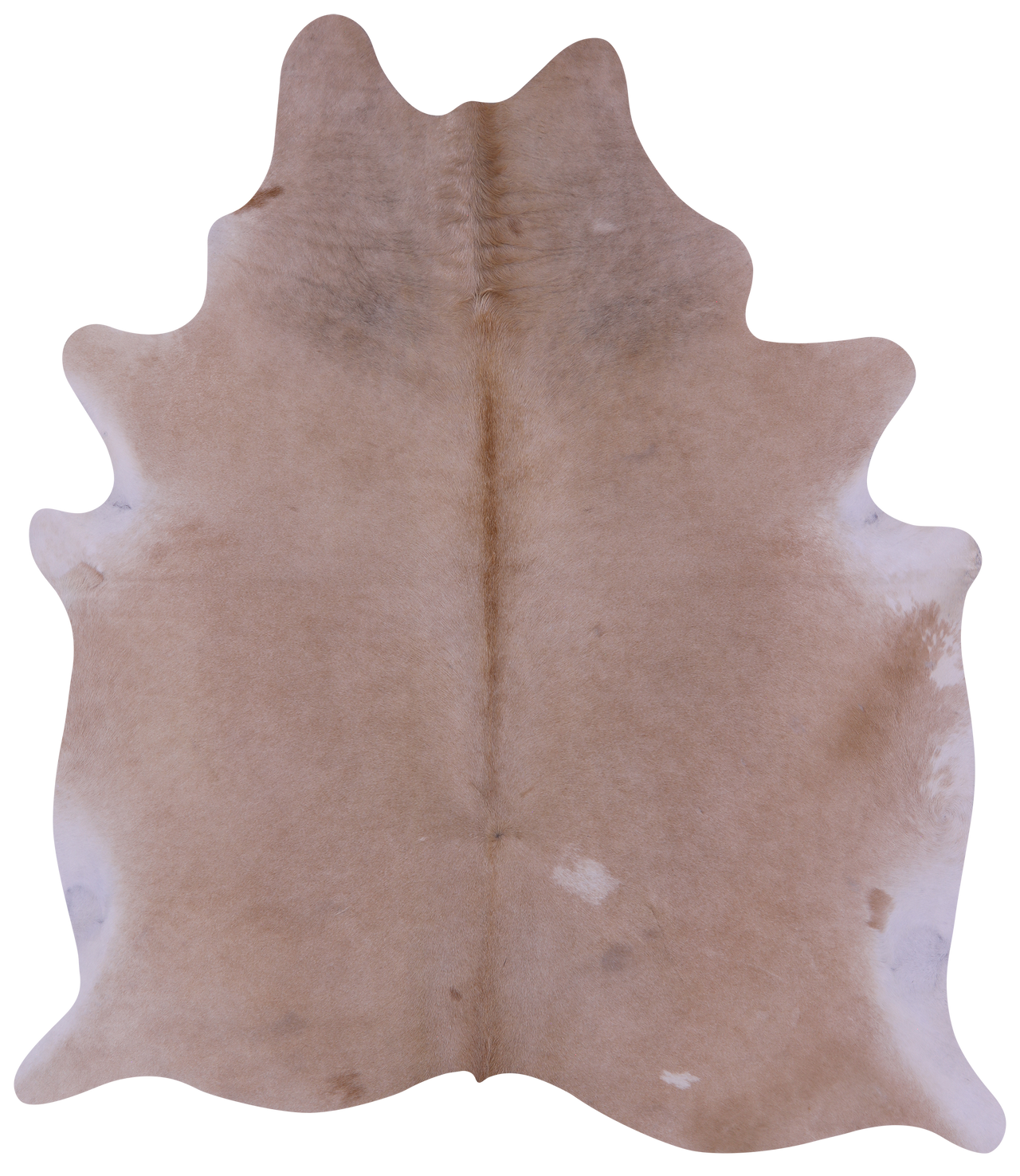 Beige Natural Cowhide Rug - X-Large 7' 4"H x 6' 6"W