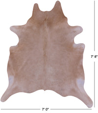 Thumbnail for Beige Natural Cowhide Rug - XX-Large 7' 8