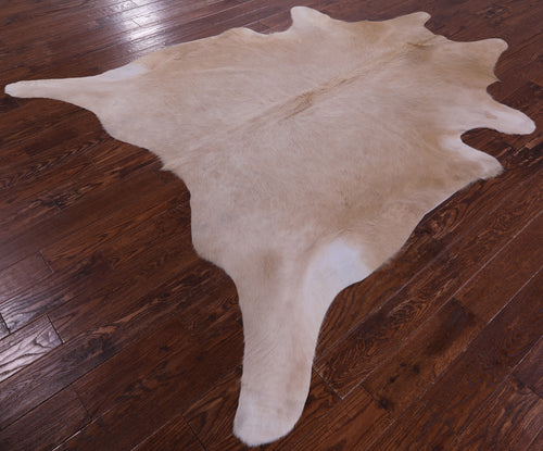 Beige Natural Cowhide Rug - XX-Large 7' 8