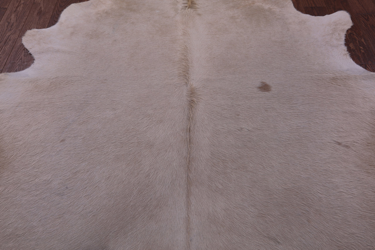 Beige Natural Cowhide Rug - X-Large 7' 5"H x 6' 2"W