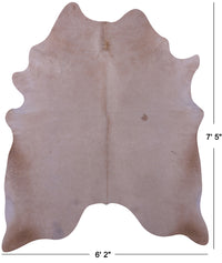 Thumbnail for Beige Natural Cowhide Rug - X-Large 7' 5
