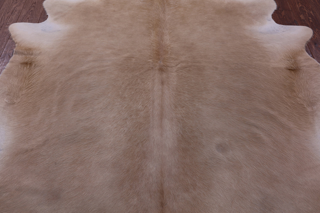 Beige Natural Cowhide Rug - X-Large 7' 3"H x 6' 7"W