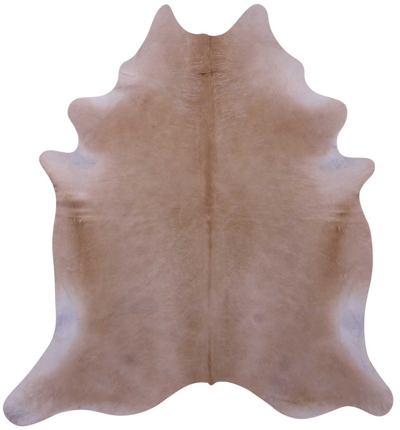 Beige Natural Cowhide Rug - X-Large 7' 3"H x 6' 7"W
