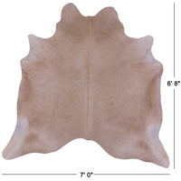 Thumbnail for Beige Natural Cowhide Rug - Large 6' 8