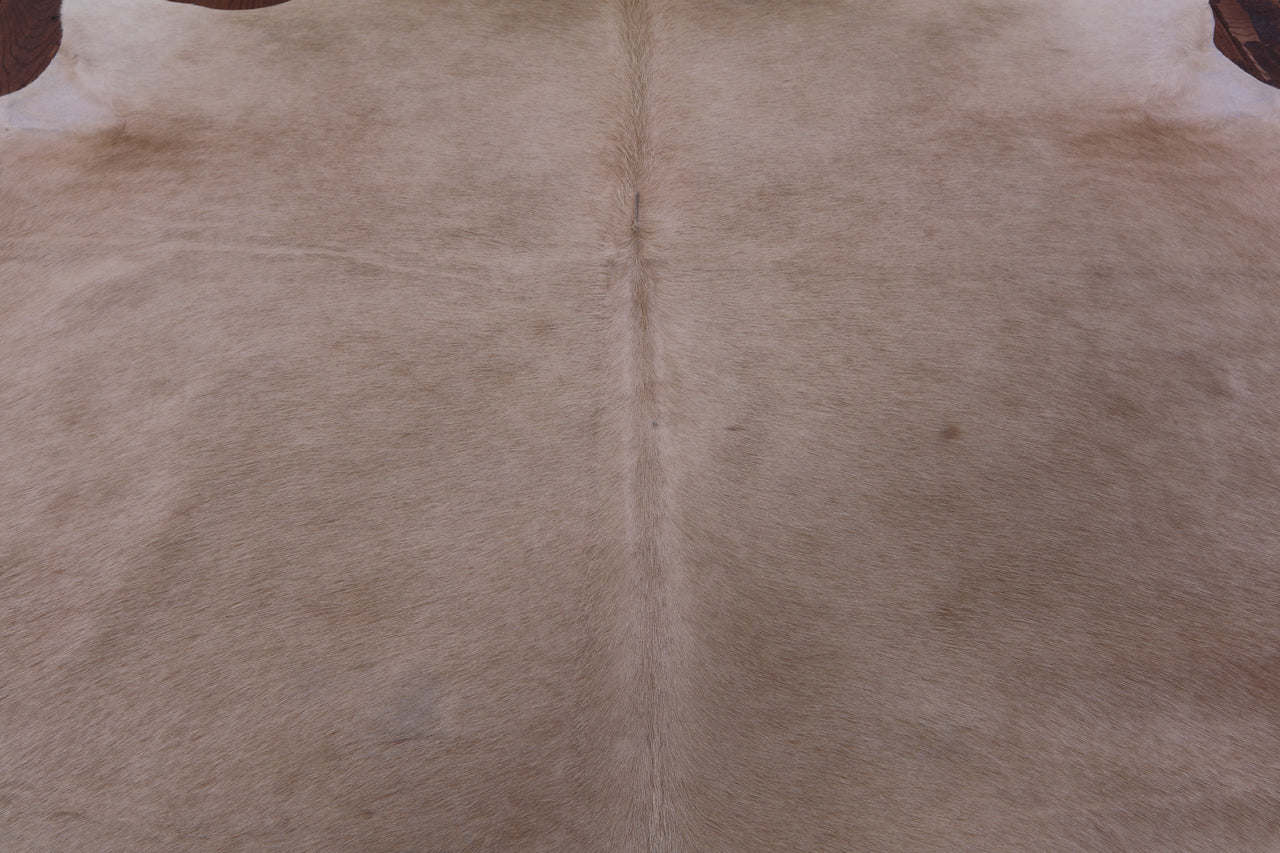 Beige Natural Cowhide Rug - Large 6' 8"H x 7' 0"W