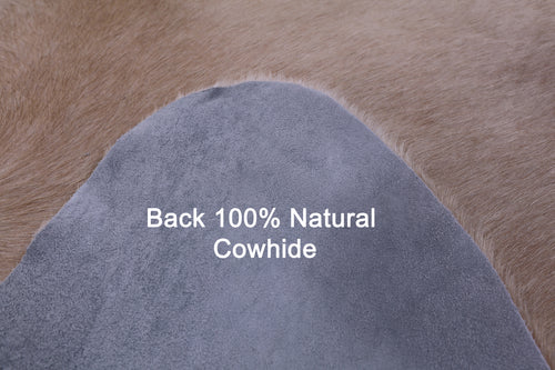 Beige Natural Cowhide Rug - Large 6' 8