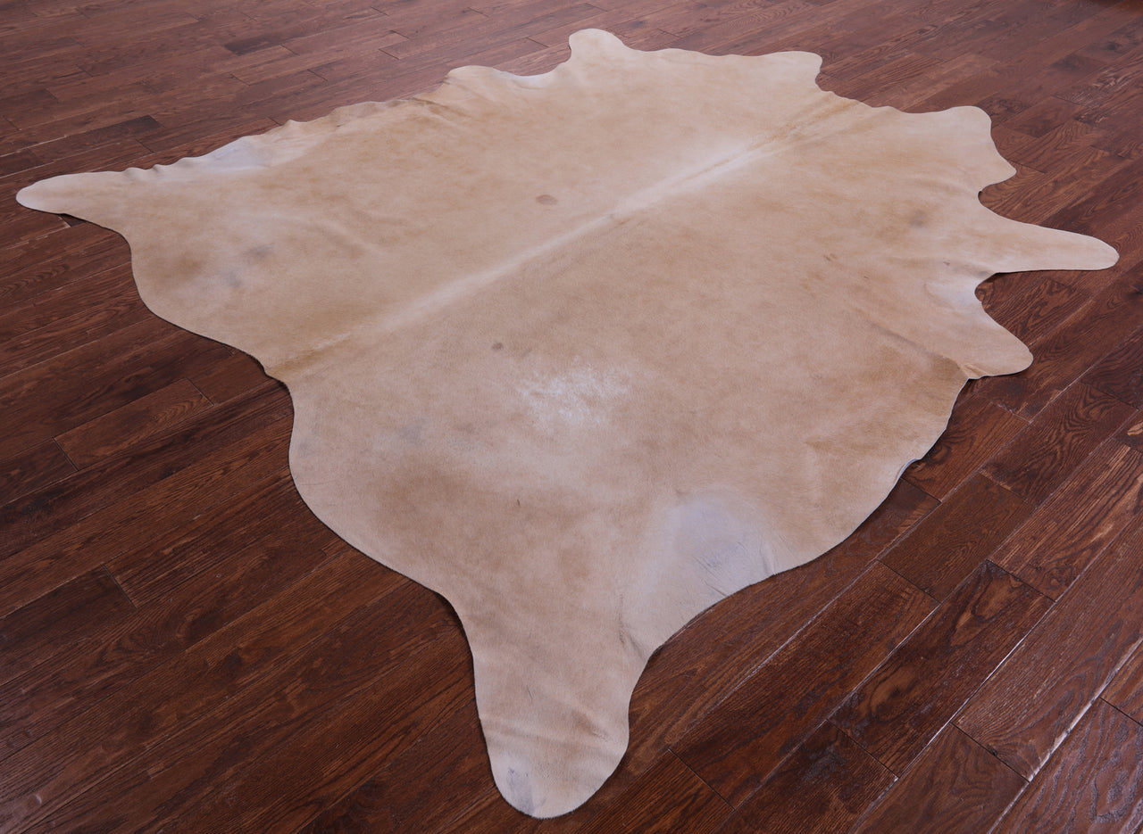Beige Natural Cowhide Rug - XX-Large 8' 5"H x 7' 6"W