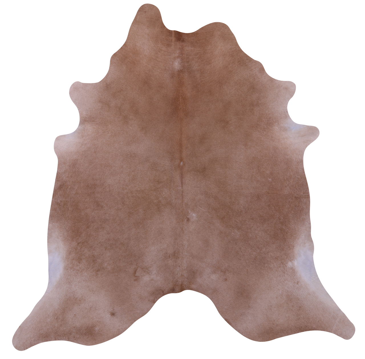 Light Brown Natural Cowhide Rug - Large 6' 10"H x 6' 6"W