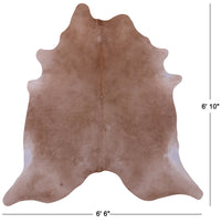 Thumbnail for Light Brown Natural Cowhide Rug - Large 6' 10