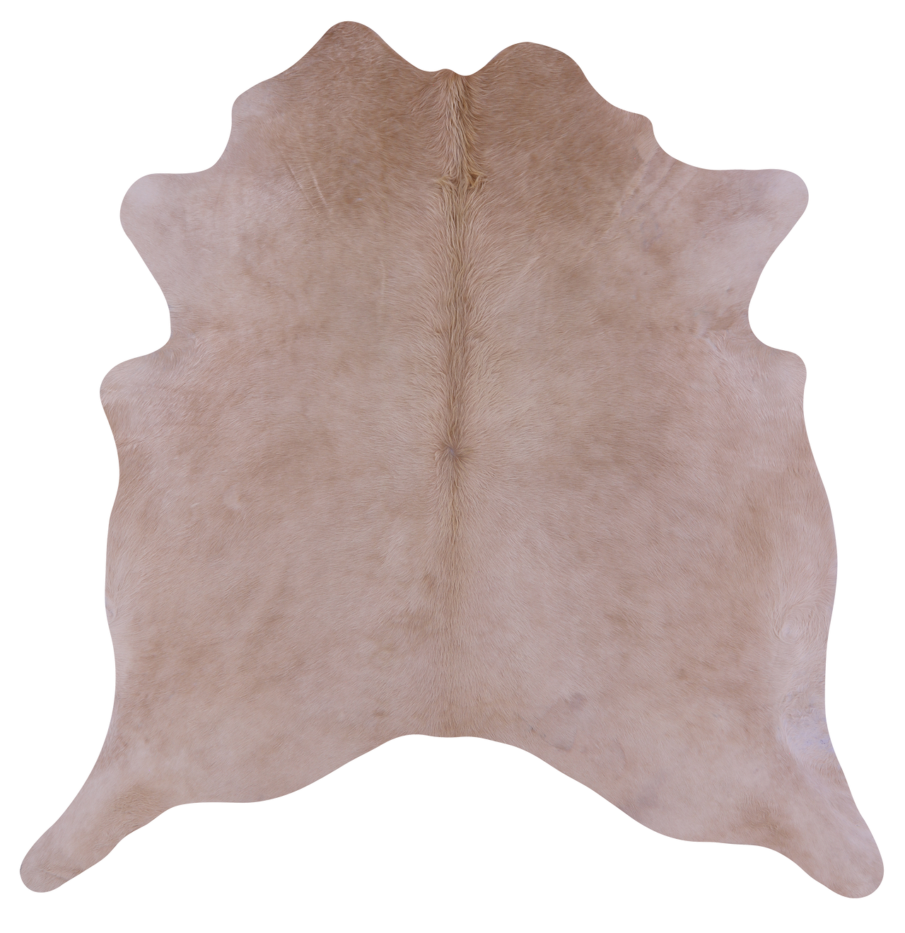 Beige Natural Cowhide Rug - Large 6' 9"H x 6' 4"W