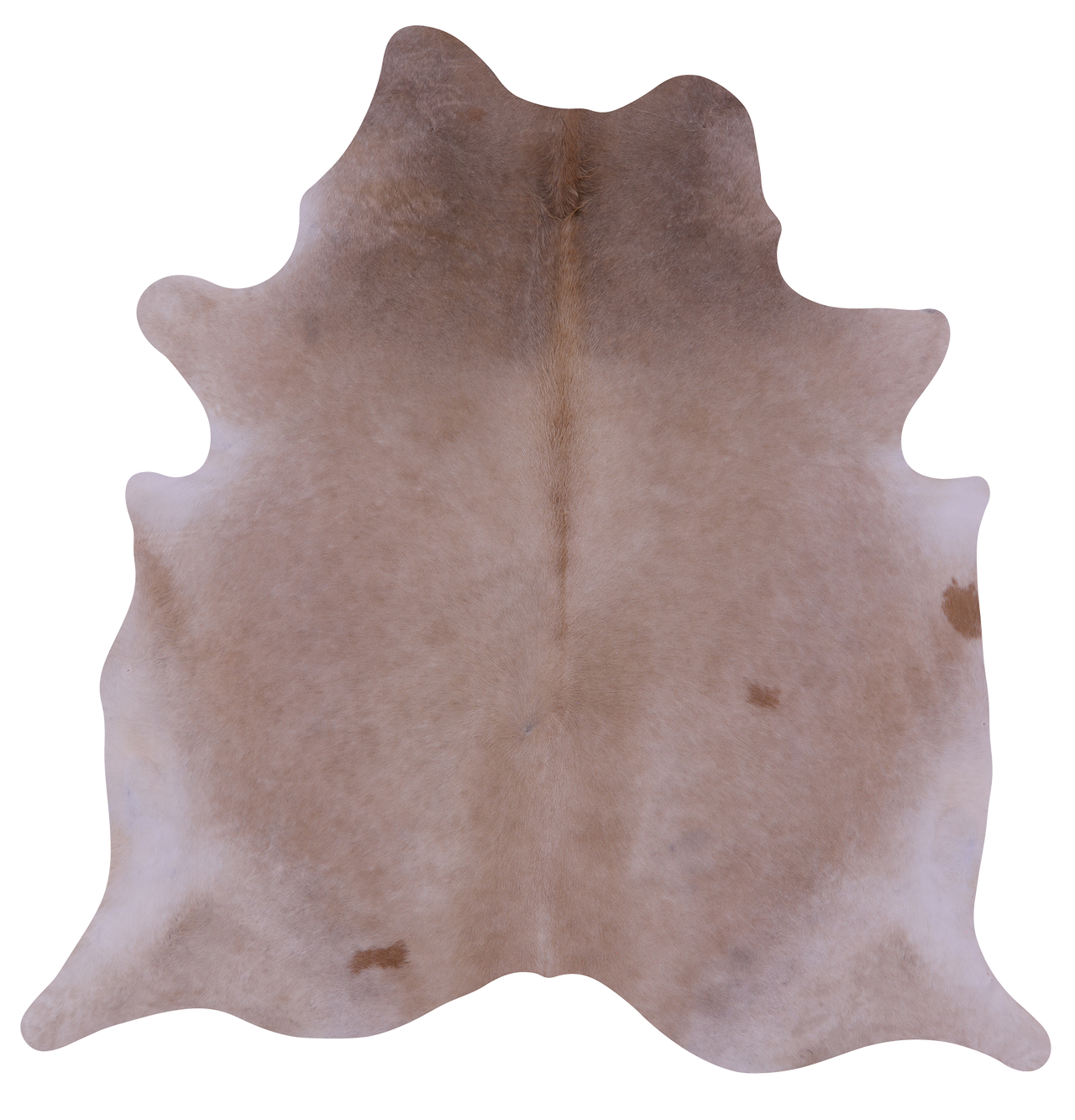Beige Natural Cowhide Rug - Large 6' 9"H x 6' 6"W