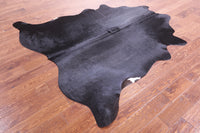 Thumbnail for Black Natural Cowhide Rug - Large 6' 6