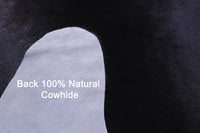 Thumbnail for Black Natural Cowhide Rug - Large 6' 6