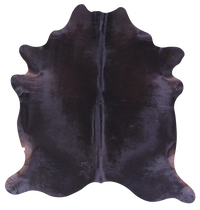 Thumbnail for Black Natural Cowhide Rug - Large 6' 7