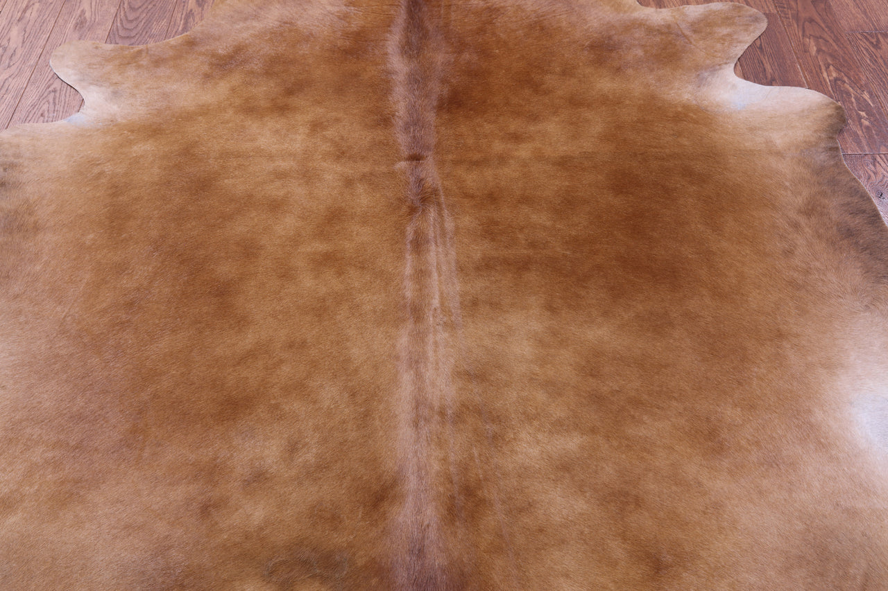 Light Brown Natural Cowhide Rug - Large 6' 4"H x 6' 2"W