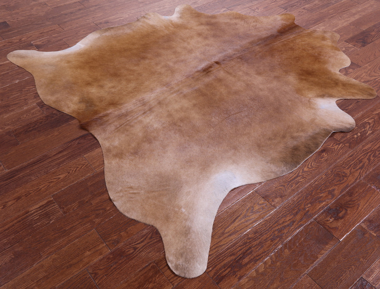 Light Brown Natural Cowhide Rug - Large 6' 4"H x 6' 2"W