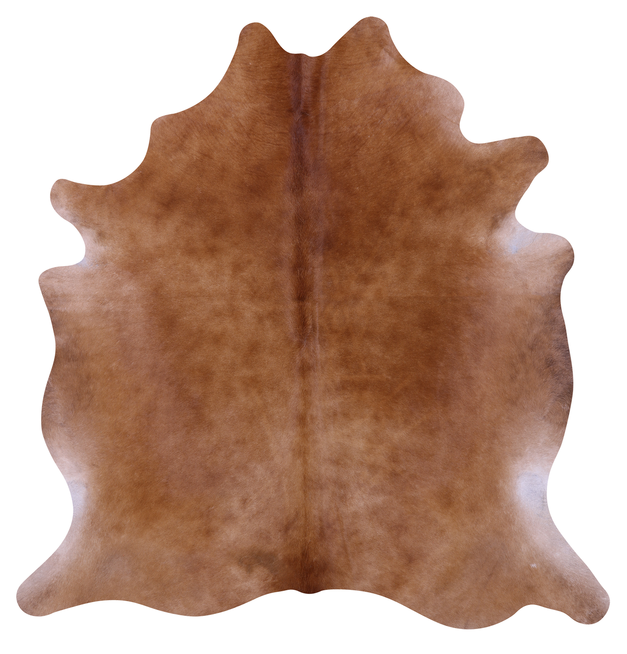 Light Brown Natural Cowhide Rug - Large 6' 4"H x 6' 2"W