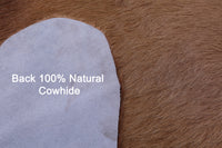 Thumbnail for Light Brown Natural Cowhide Rug - Large 6' 8
