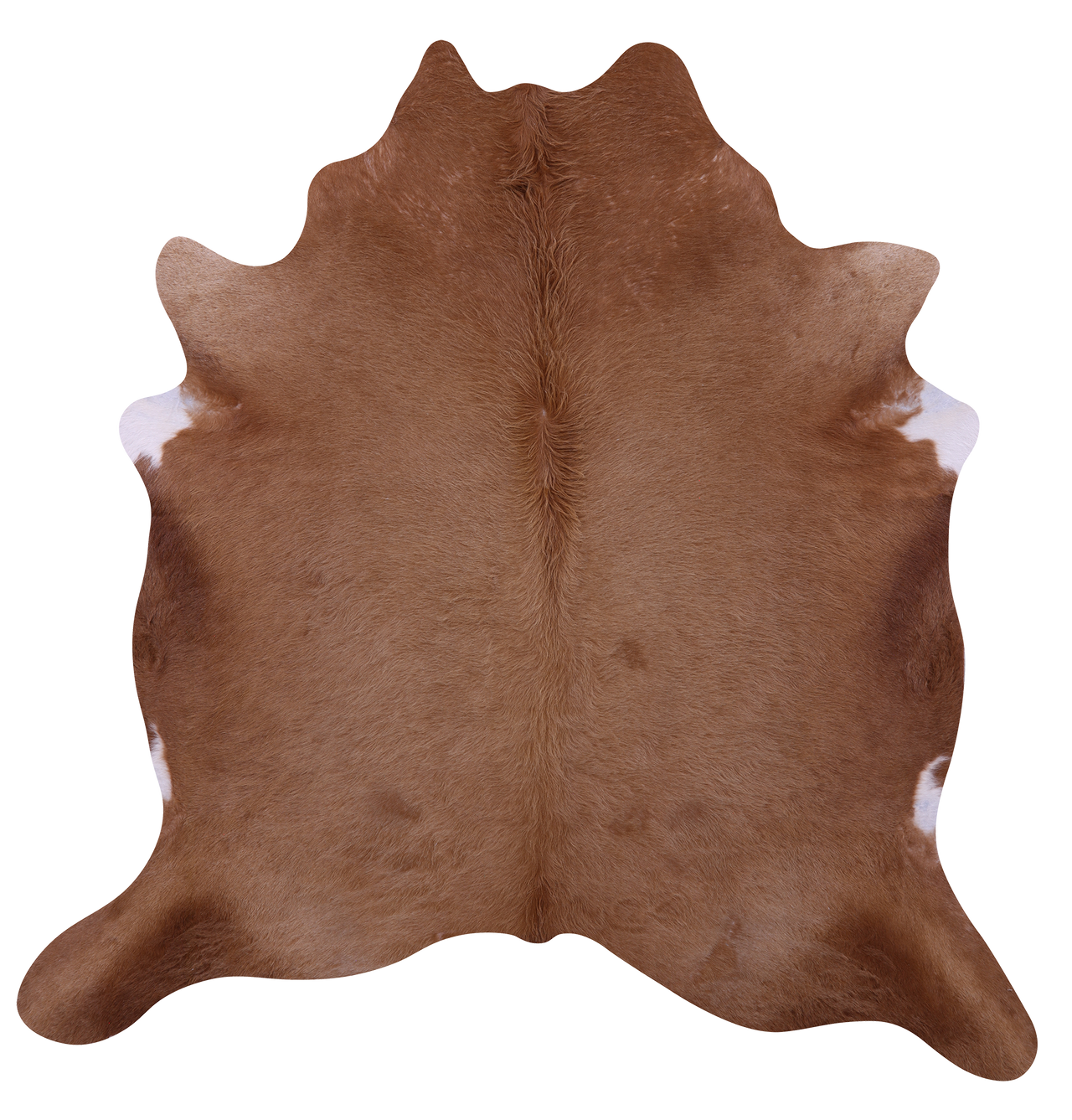 Light Brown Natural Cowhide Rug - Large 6' 8"H x 6' 6"W