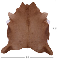 Thumbnail for Light Brown Natural Cowhide Rug - Large 6' 8