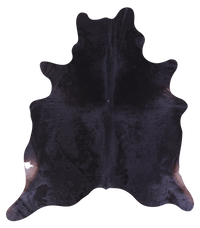 Thumbnail for Black Natural Cowhide Rug - Large 6' 9