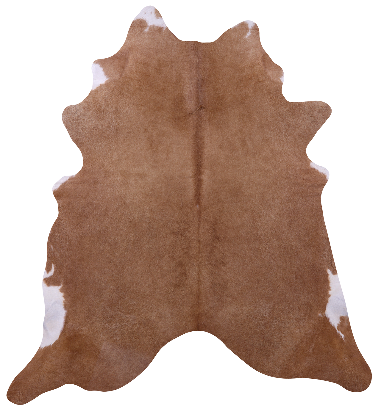 Light Brown Natural Cowhide Rug - Large 6' 10"H x 6' 1"W