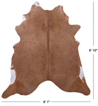 Thumbnail for Light Brown Natural Cowhide Rug - Large 6' 10