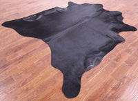 Thumbnail for Black Natural Cowhide Rug - XX-Large 8' 0