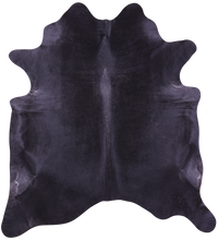 Thumbnail for Black Natural Cowhide Rug - XX-Large 8' 0