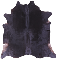 Thumbnail for Black Natural Cowhide Rug - XX-Large 8' 0