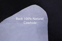 Thumbnail for Black Natural Cowhide Rug - X-Large 7' 6