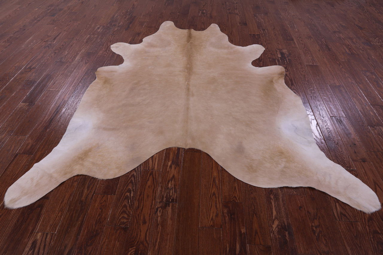 Beige Natural Cowhide Rug - XX-Large 8' 2"H x 7' 3"W