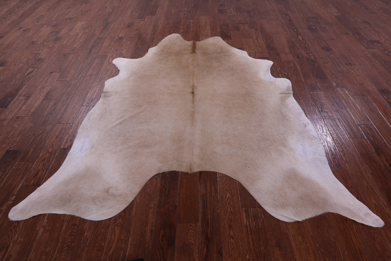 Beige Natural Cowhide Rug - XX-Large 7' 10"H x 7' 2"W