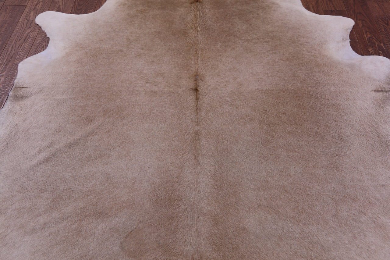 Beige Natural Cowhide Rug - XX-Large 7' 10"H x 7' 2"W