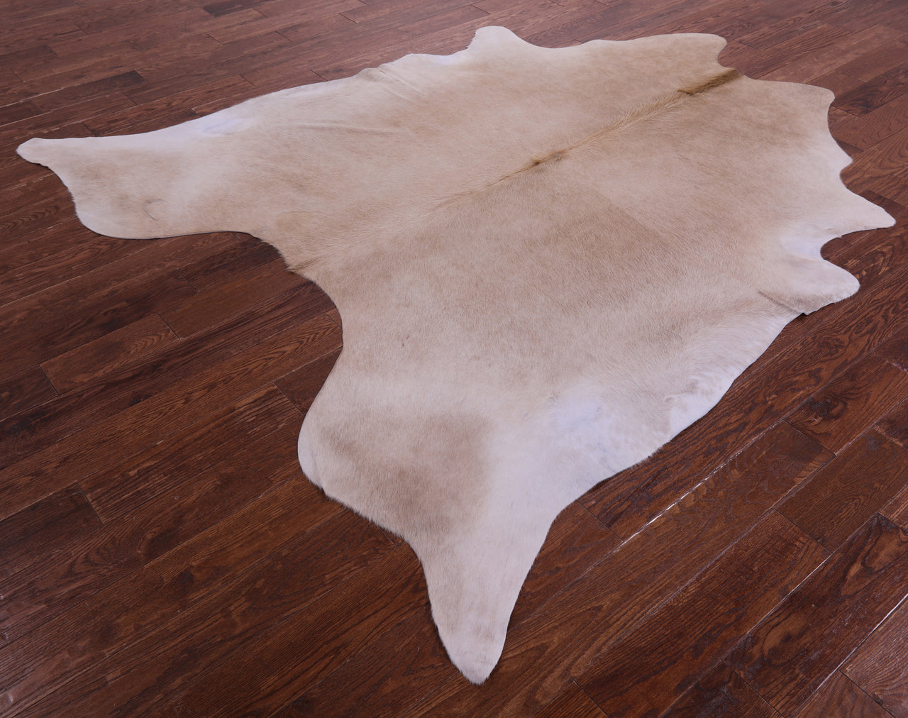Beige Natural Cowhide Rug - XX-Large 7' 10"H x 7' 2"W