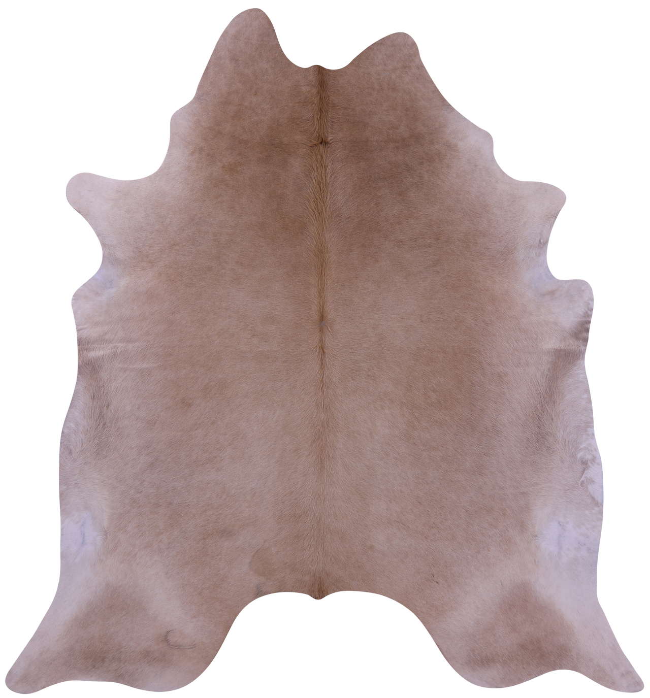 Beige Natural Cowhide Rug - XX-Large 7' 10"H x 7' 2"W