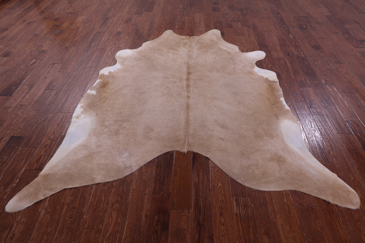 Beige Natural Cowhide Rug - XX-Large 8' 0"H x 7' 0"W