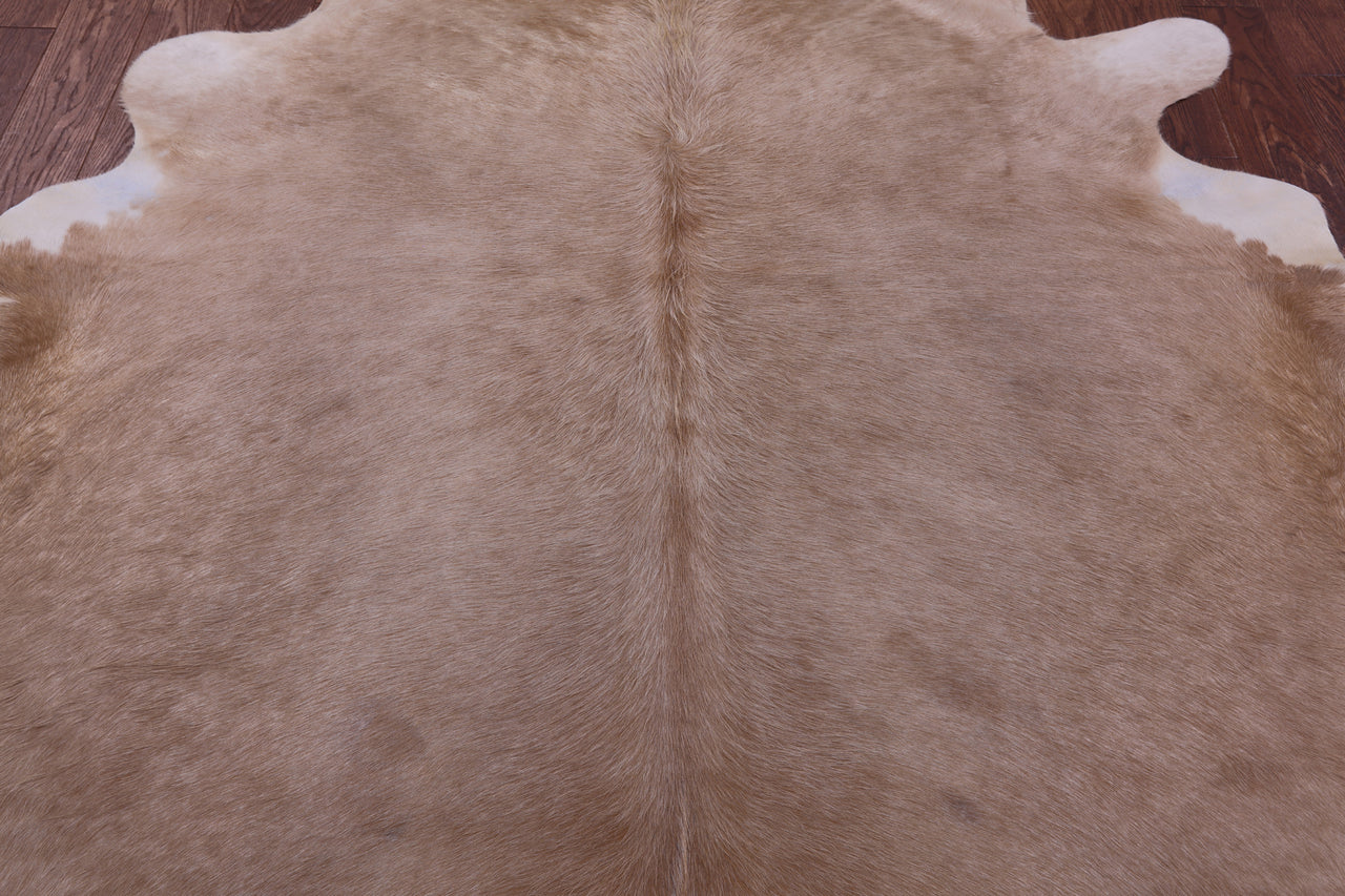 Beige Natural Cowhide Rug - XX-Large 8' 0"H x 7' 0"W