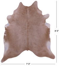 Thumbnail for Beige Natural Cowhide Rug - XX-Large 8' 0