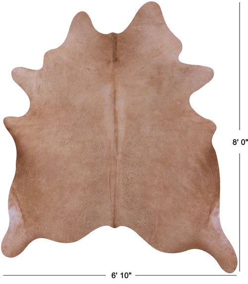 Beige Natural Cowhide Rug - XX-Large 8' 0