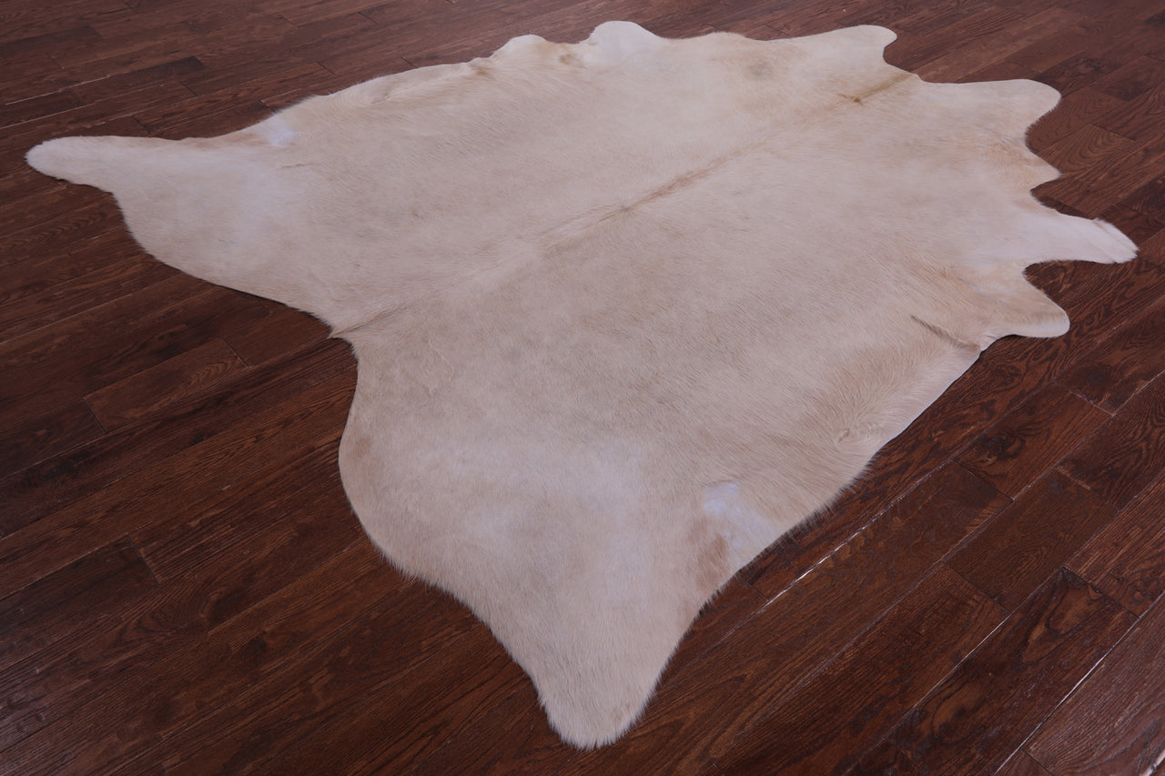 Beige Natural Cowhide Rug - XX-Large 8' 2"H x 7' 0"W