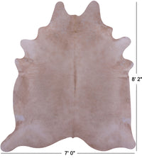 Thumbnail for Beige Natural Cowhide Rug - XX-Large 8' 2