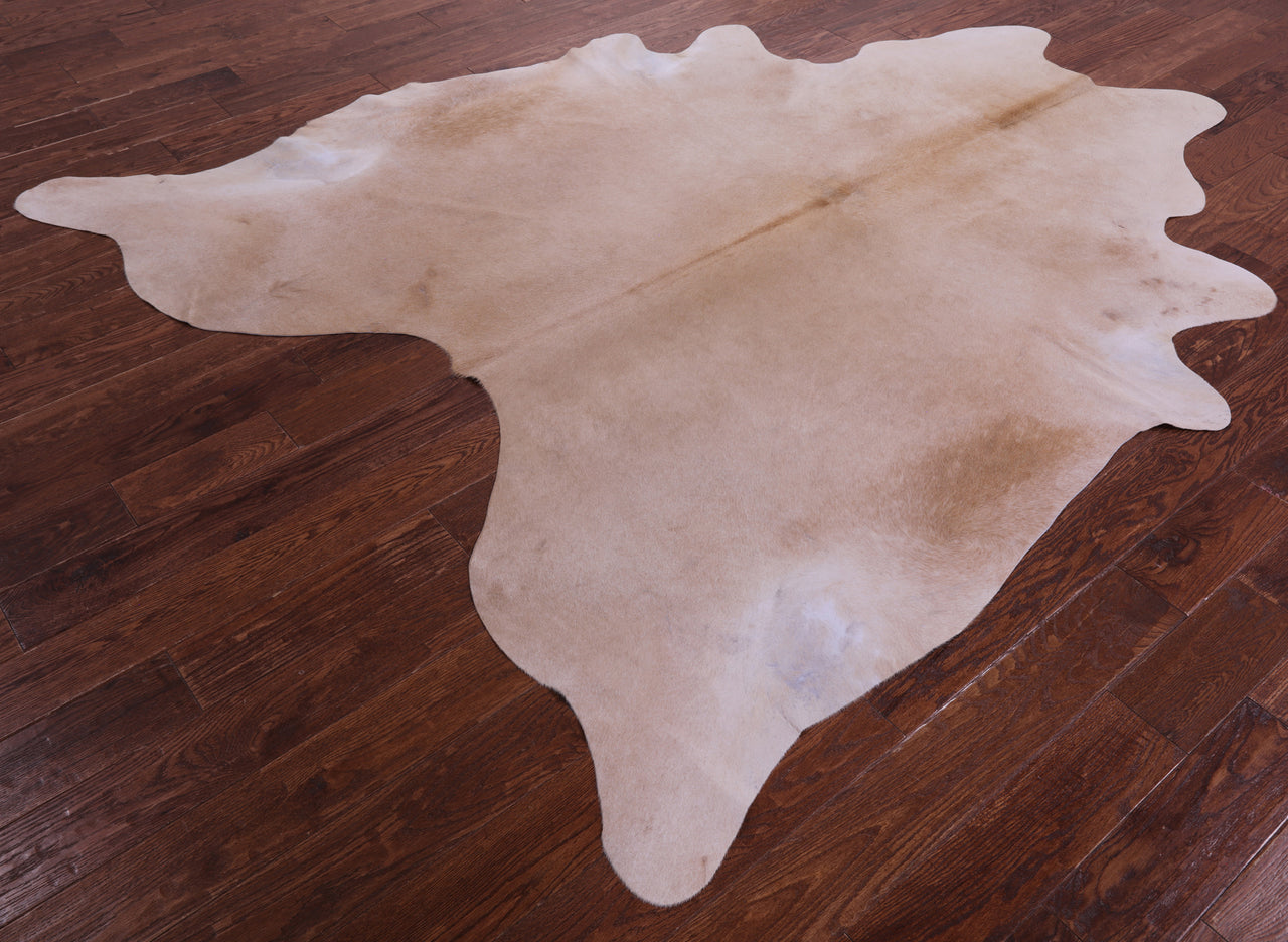 Beige Natural Cowhide Rug - XX-Large 8' 5"H x 6' 10"W