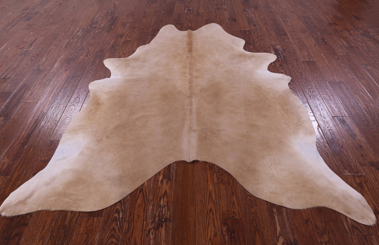 Beige Natural Cowhide Rug - X-Large 7' 6"H x 6' 8"W