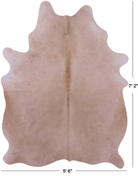 Thumbnail for Beige Natural Cowhide Rug - X-Large 7' 2