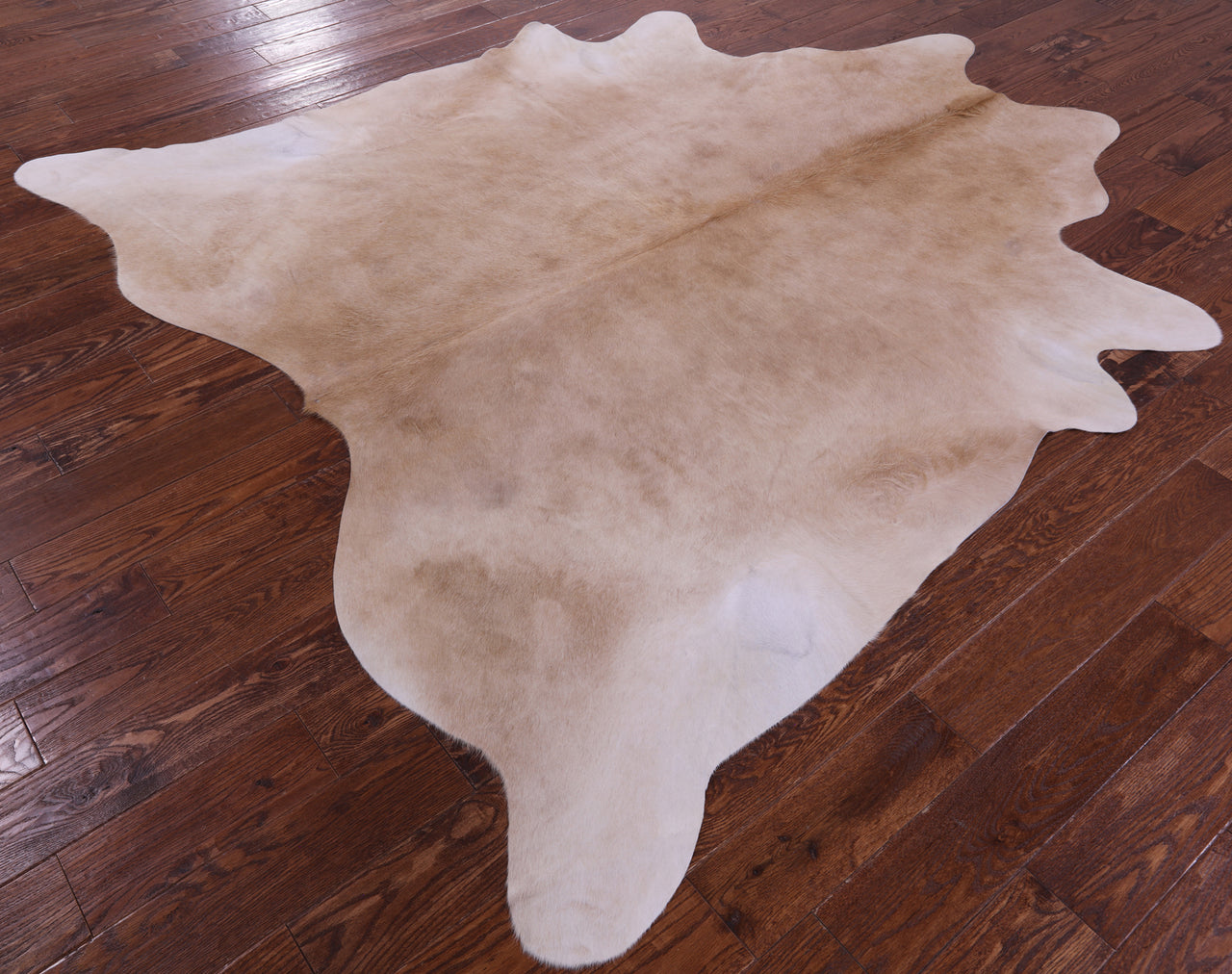 Beige Natural Cowhide Rug - XX-Large 7' 8"H x 7' 2"W