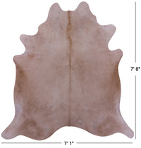 Thumbnail for Beige Natural Cowhide Rug - XX-Large 7' 8
